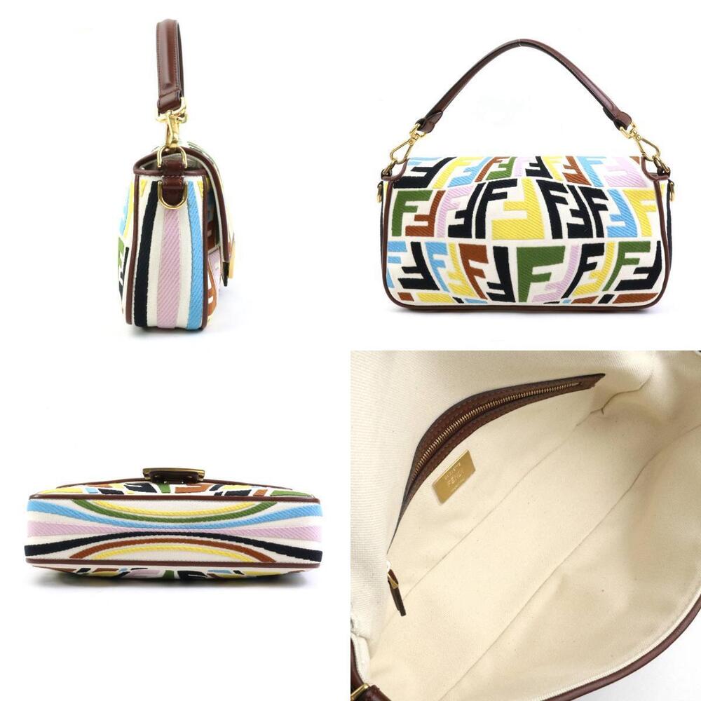 Fendi canvas leather Mamma Bucket handbag multicolored shoulder bag